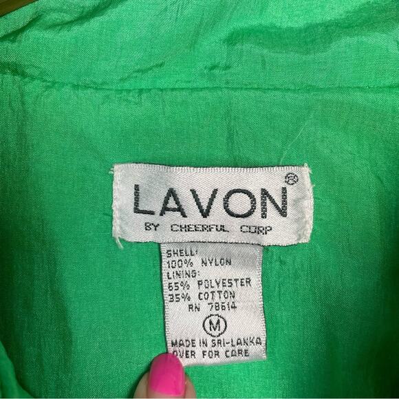 Vintage Athletic Warm Up Jacket White Blue Green - Picture 5 of 7